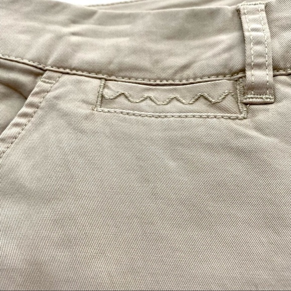 Garnet Hill Organic Cotton Khaki Pants 6 Basic Neutral Summer - Picture 7 of 14
